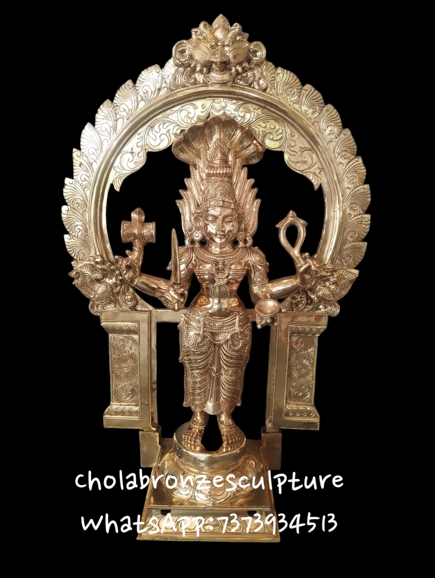 Brass Goddess Mariamman Statue