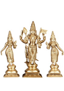 Lord Karttikeya (Murugan) in Blessing Gesture | Bronze Statue