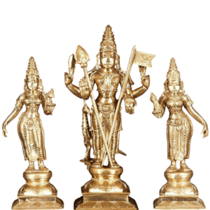 Lord Karttikeya (Murugan) in Blessing Gesture | Bronze Statue