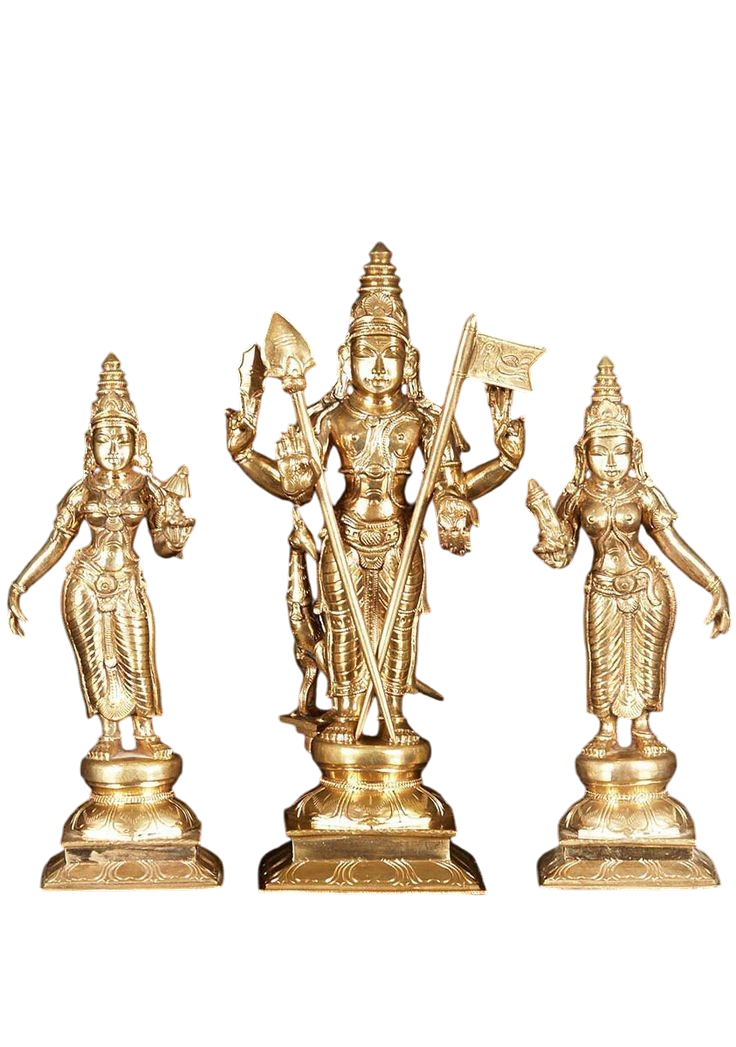 Lord Karttikeya (Murugan) in Blessing Gesture | Bronze Statue