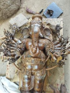  Veera Ganpati Panchaloha Bronze Statue from Swamimalai