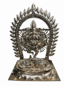 Goddess Guhya Kali Tandava | Panchaloha Bronze Statue from Swamimalai 